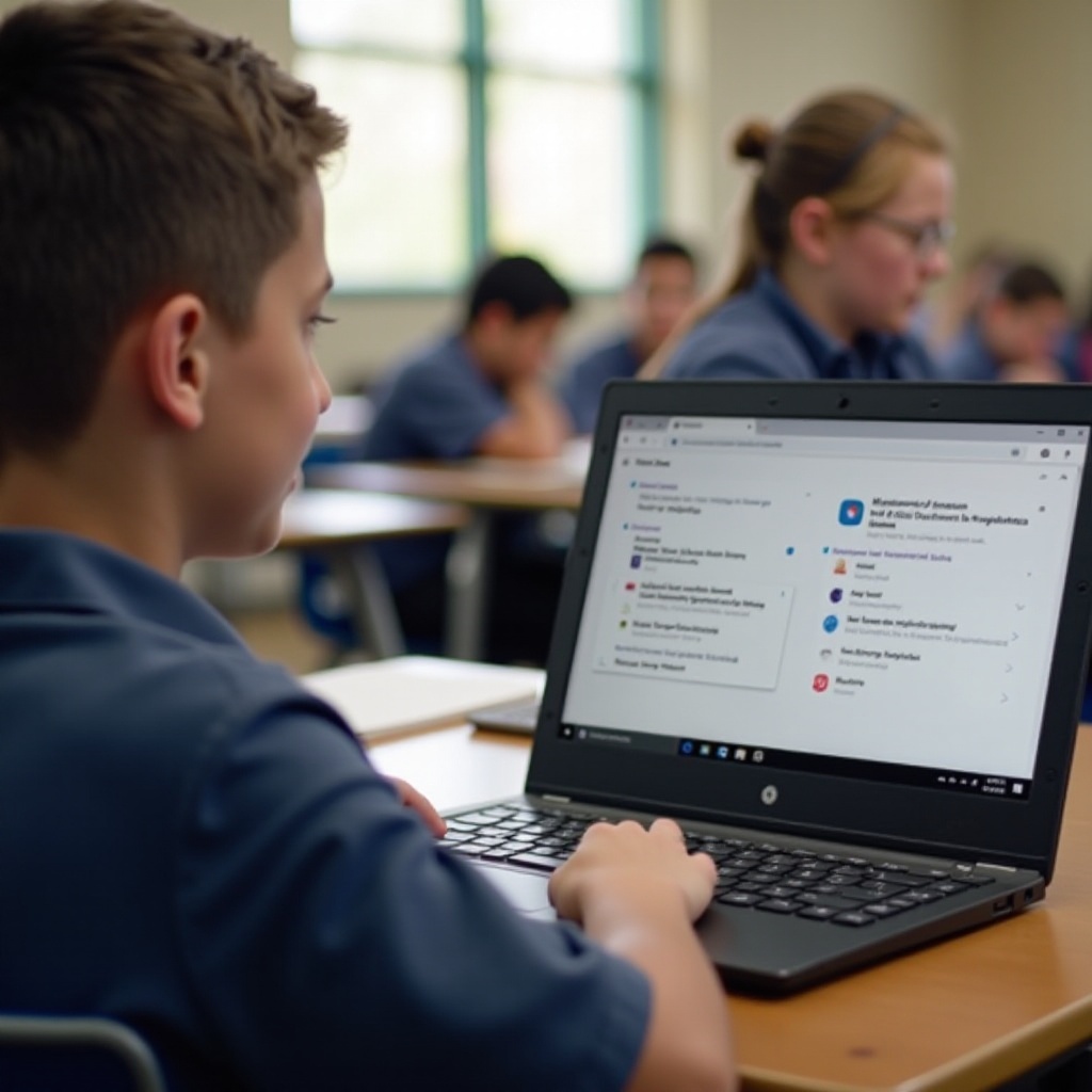 как заблокировать расширения на школьном Chromebook