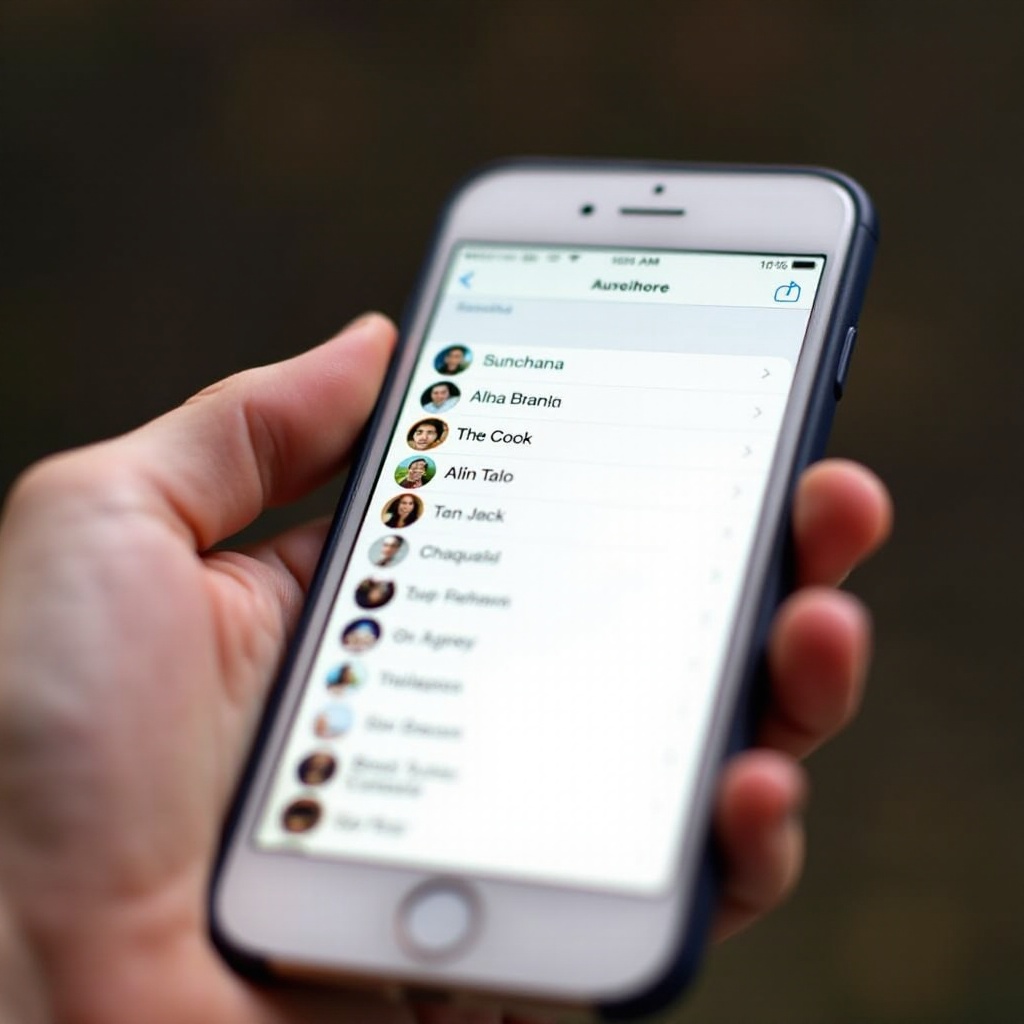 přeuspořádat oblíbené na iPhone