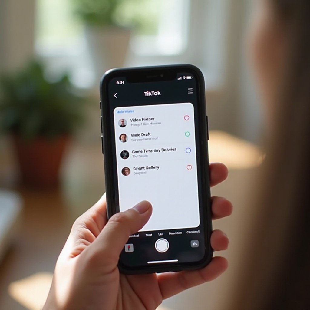 как сохранить черновик tiktok в камеры
