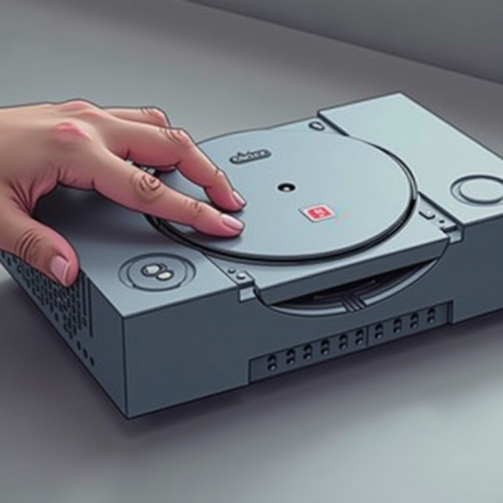قرص PS4 عالق
