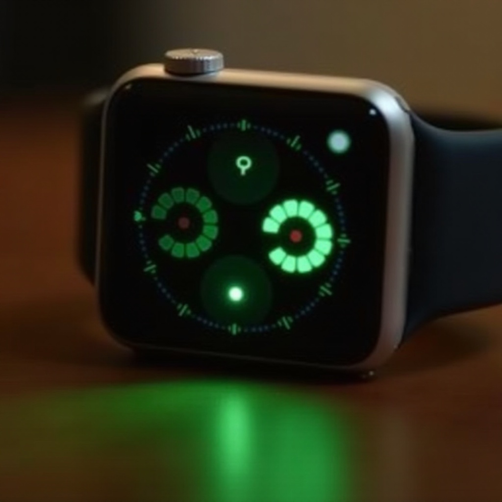 какво означават зелените светлини на Apple Watch