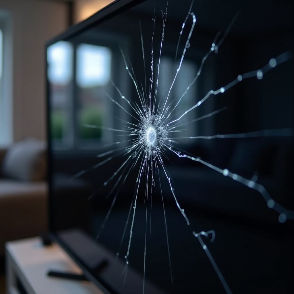 сломљен екран TCL телевизора