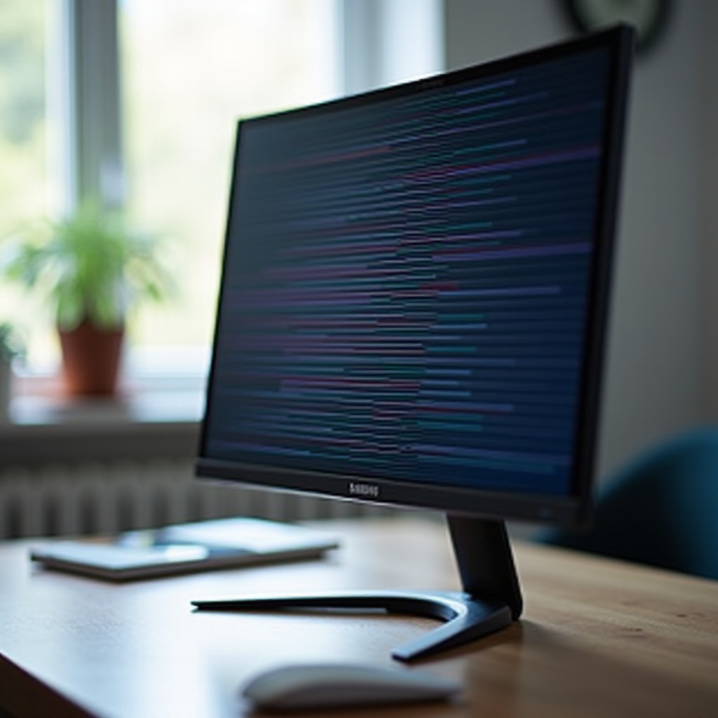 monitor samsung linii orizontale pe ecran