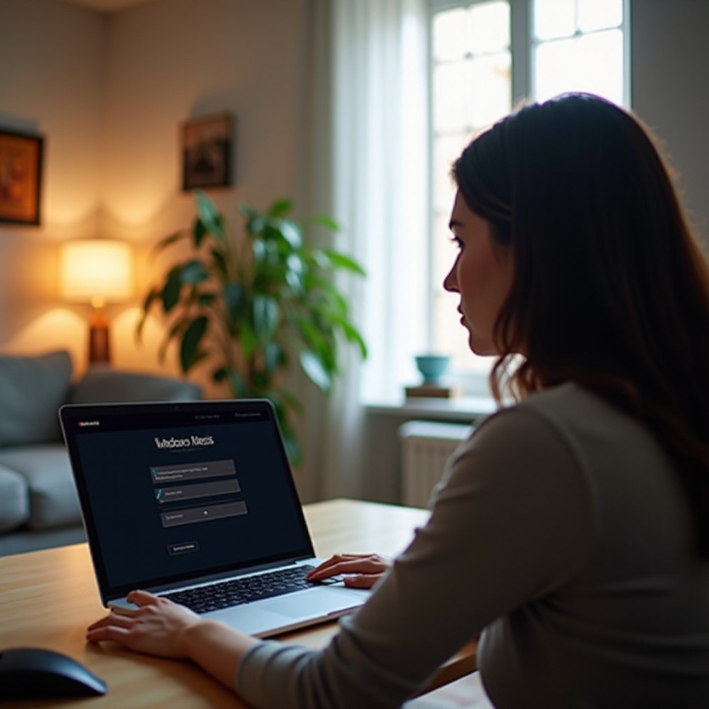 ocoliți contul Microsoft la configurarea unui laptop nou