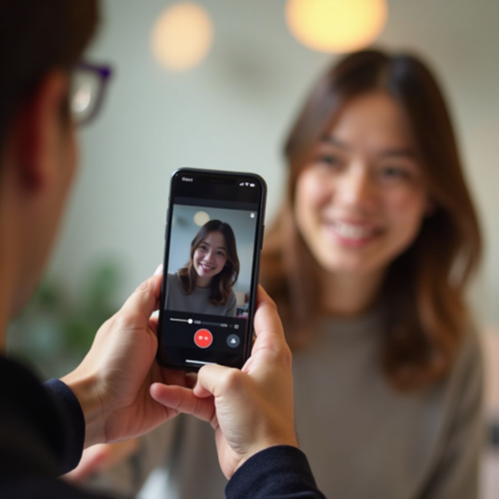 jak odwrócić kamerę w Facetime