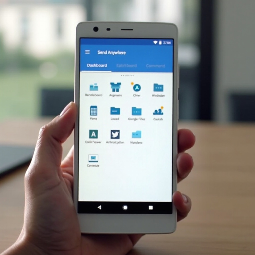 изпрати навсякъде, не мога да намеря файлове на Android телефон