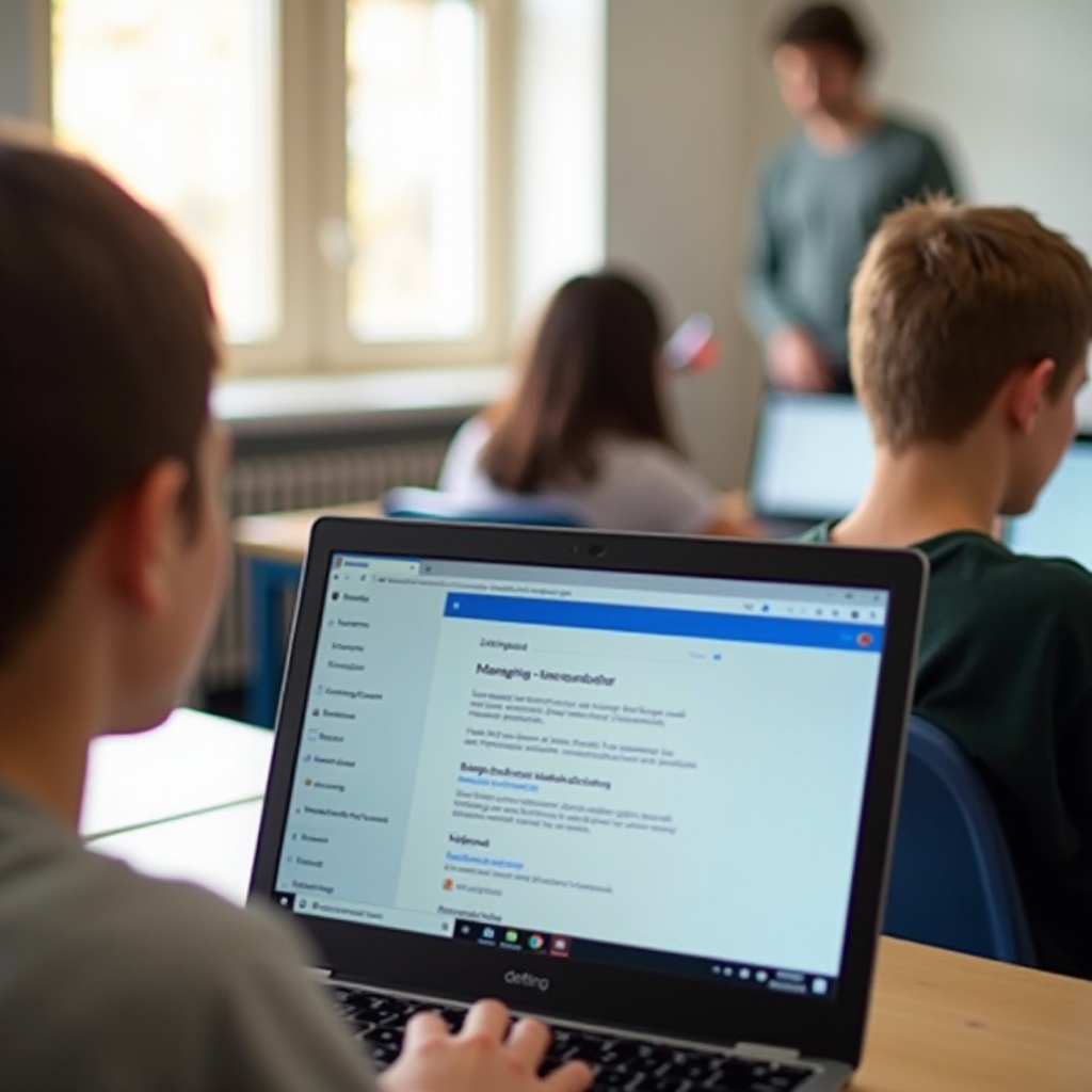 как заблокировать расширения на школьном Chromebook