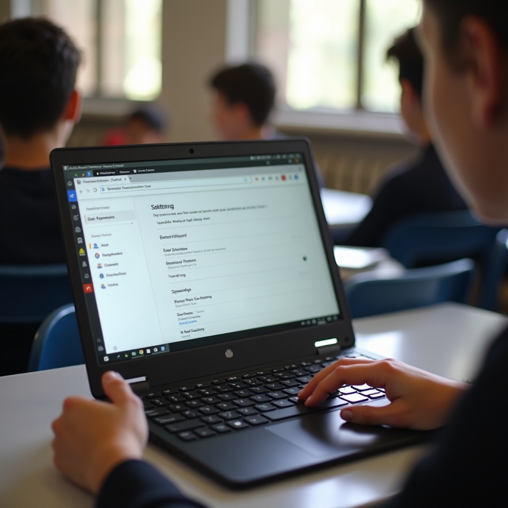 كيفية حظر الإضافات على جهاز Chromebook المدرسي