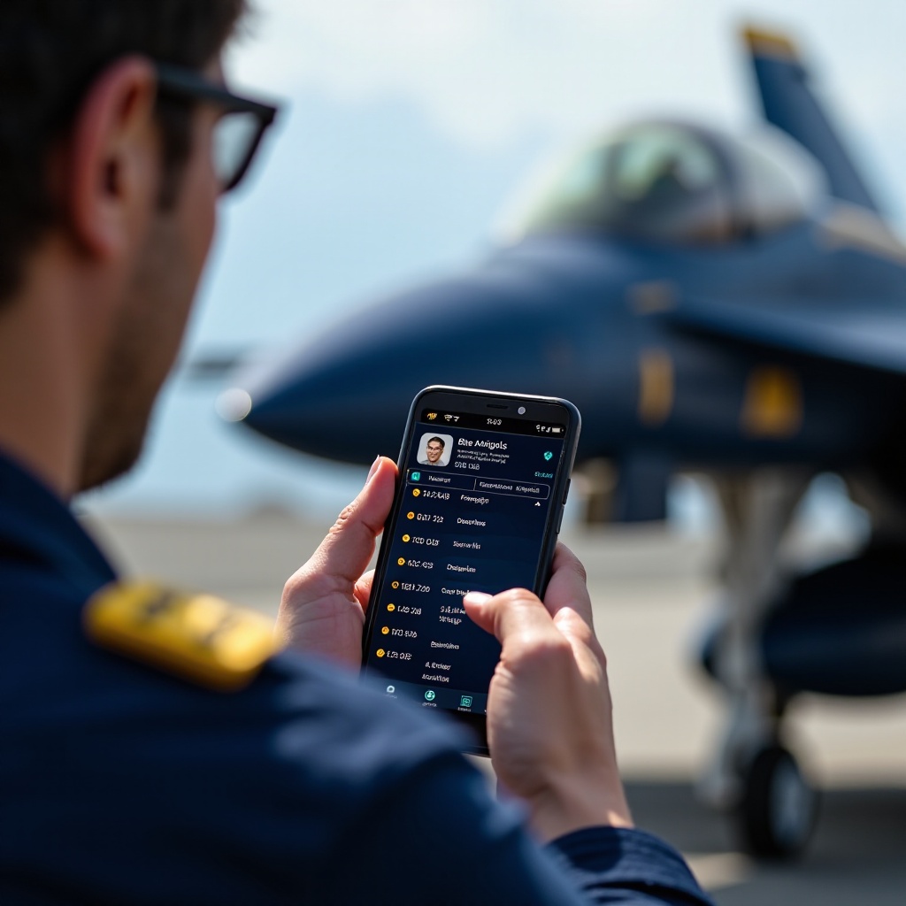 ascultă îngeri albaștri pe aplicația pentru scanner