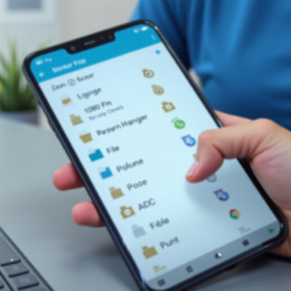 folder ze śmieciami na moim telefonie