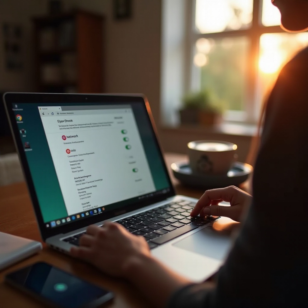 jak připojit Chromebook k vaší síti