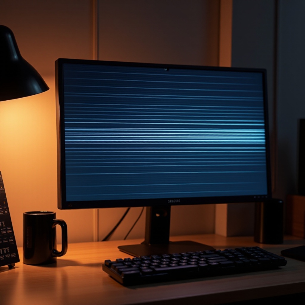 хоризонтални линии на екрана на samsung монитор