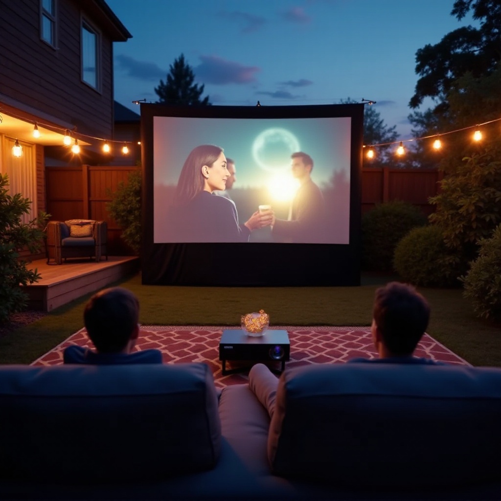 най-добрият комплект екрани и проектори за открито кино