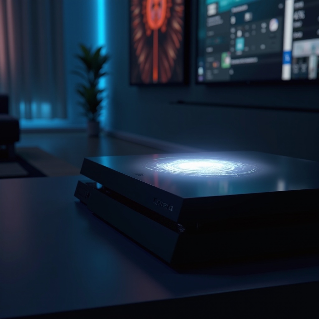 ضوء أبيض ثابت ps5 بدون عرض