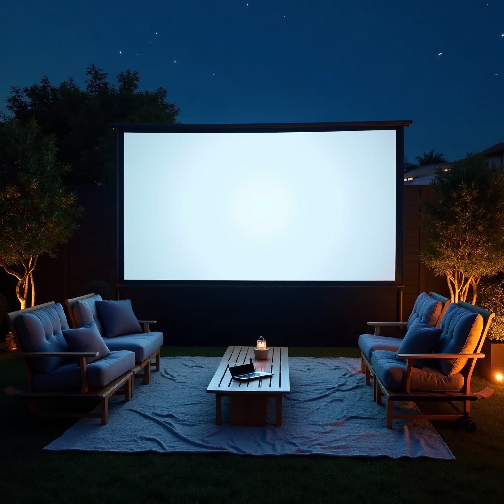 най-добрият комплект екрани и проектори за открито кино
