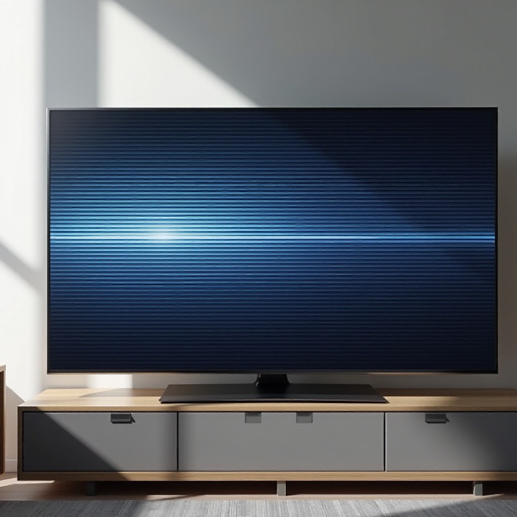 خطوط أفقية على شاشة سامسونج