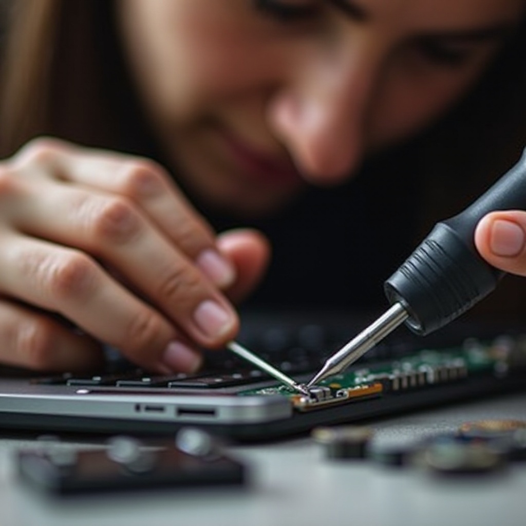 wtyczka ładowarki do laptopa złamana