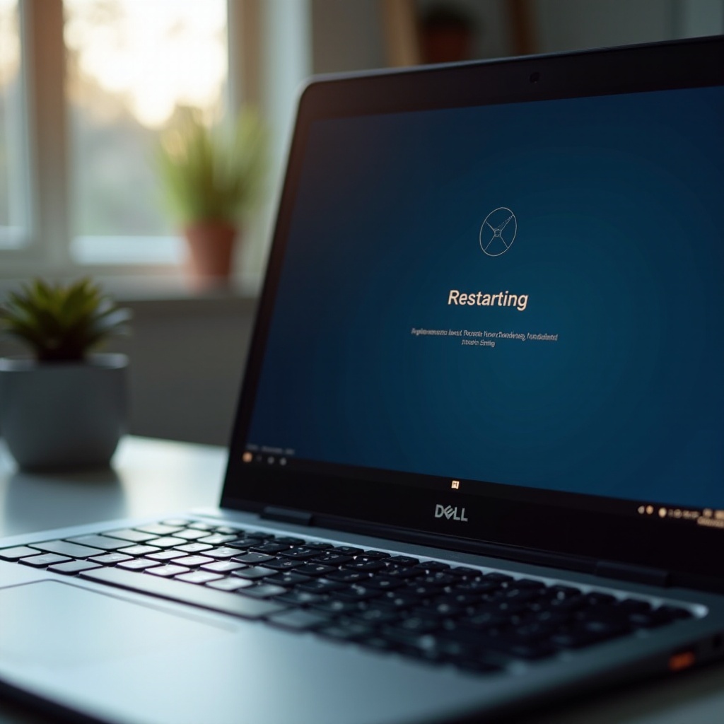 جهاز Dell المحمول يعيد التشغيل من تلقاء نفسه