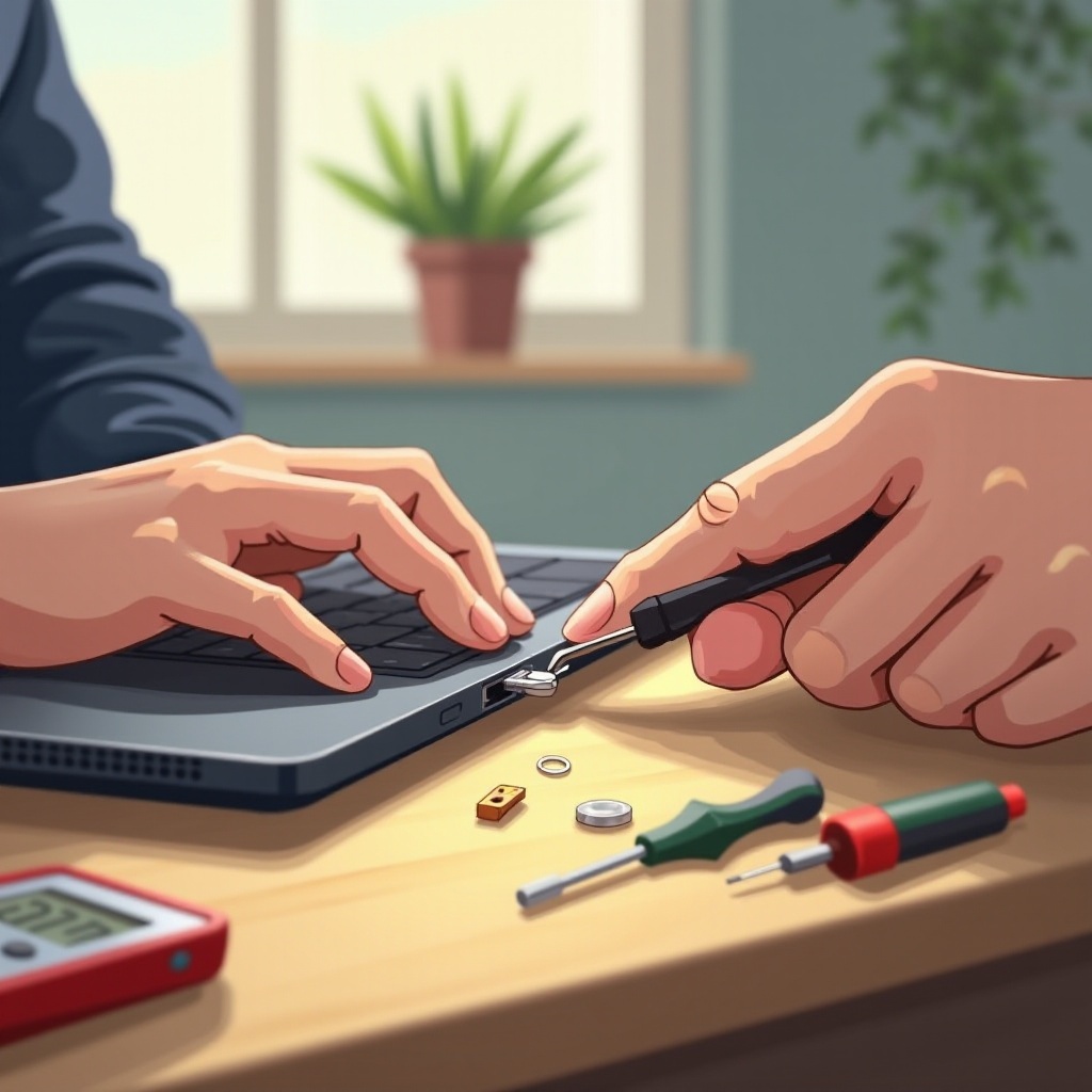 laptop charger pin broken