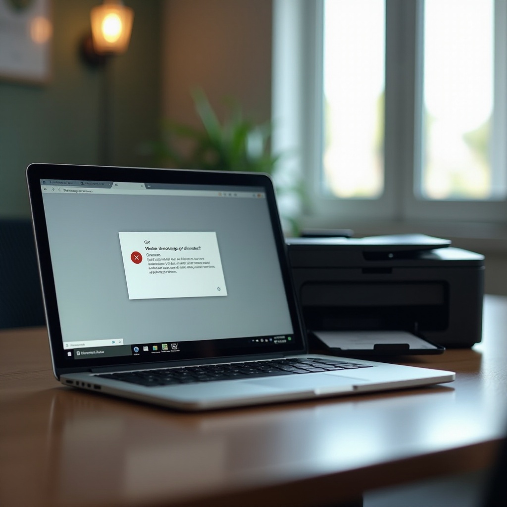tiskárna není připojena ke Chromebooku