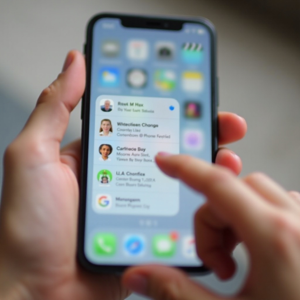 rearrange favorites on iphone